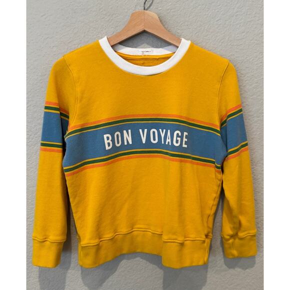 MOTHER The 3/4 Sleeve Sweatshirt Koozie Bon Voyage Shirt Size Small - Picture 8 of 8